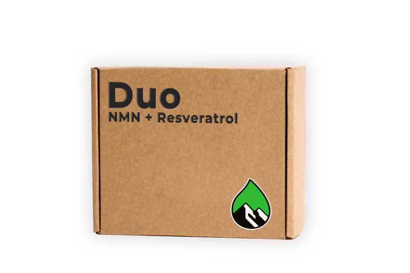 NMN is a precursor for NAD+ production. Combined with Resveratrol, this daily supplementation ensures maximum NAD+ production and enhanced midochondrial function.